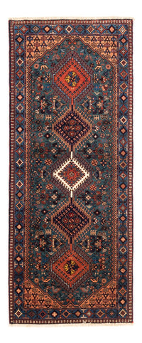 Alfombra de pasillo Alfombra persa - Nómada - 196 x 80 cm - azul