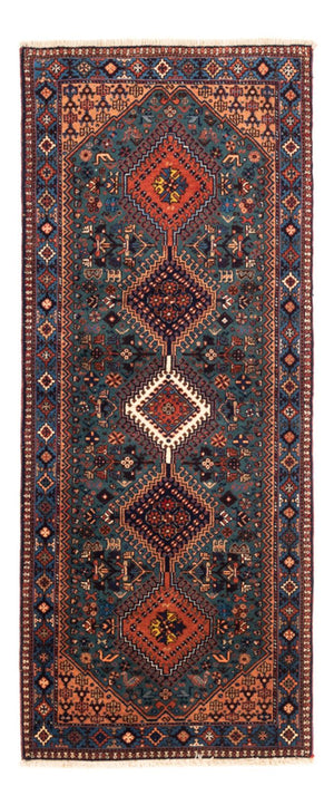 Alfombra de pasillo Alfombra persa - Nómada - 196 x 80 cm - azul