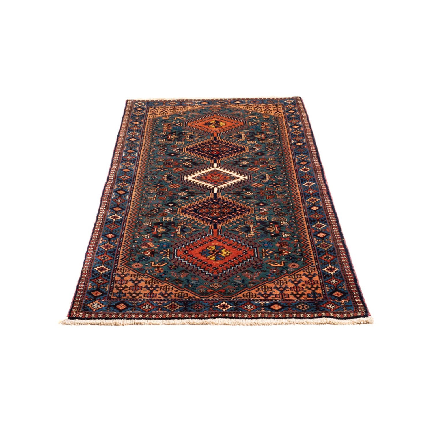 Alfombra de pasillo Alfombra persa - Nómada - 196 x 80 cm - azul