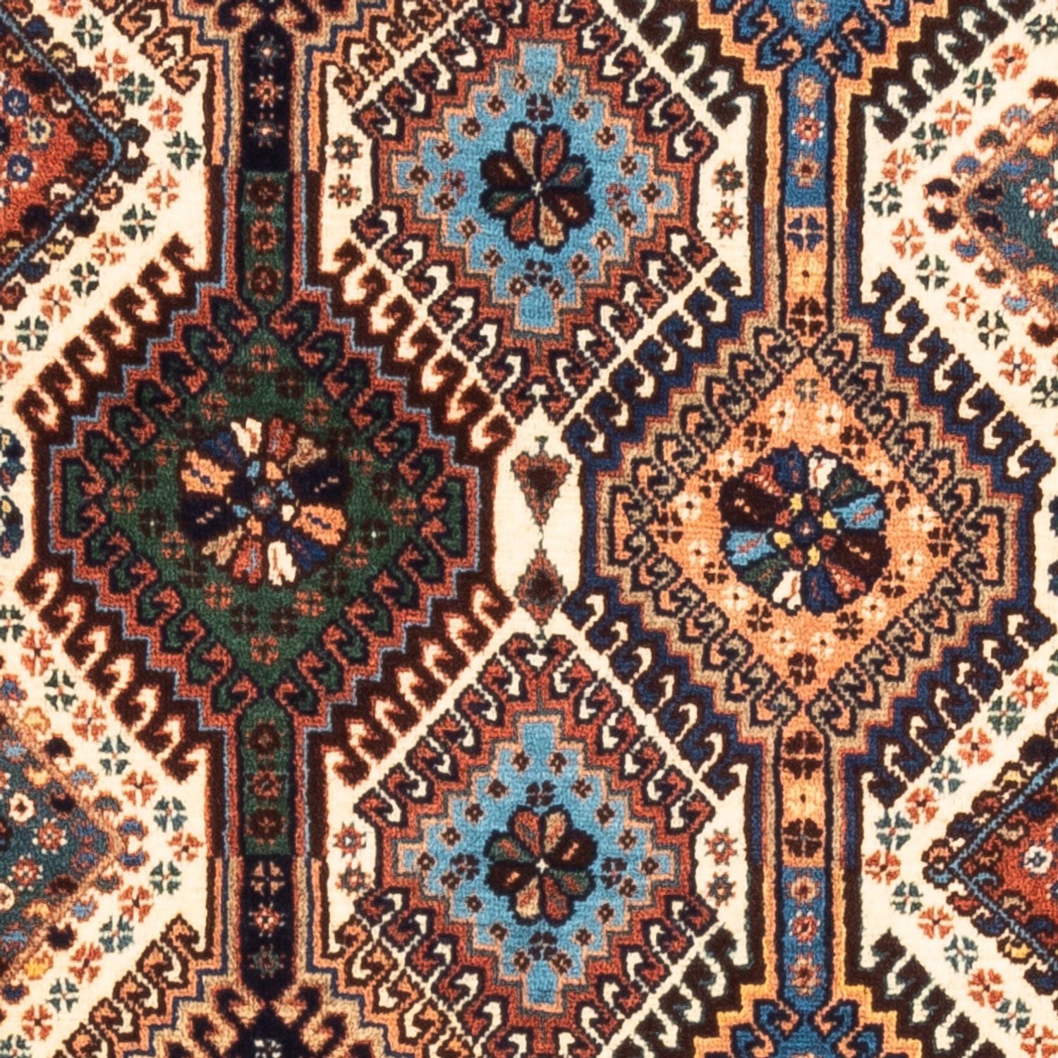 Alfombra de pasillo Alfombra persa - Nómada - 204 x 83 cm - crema