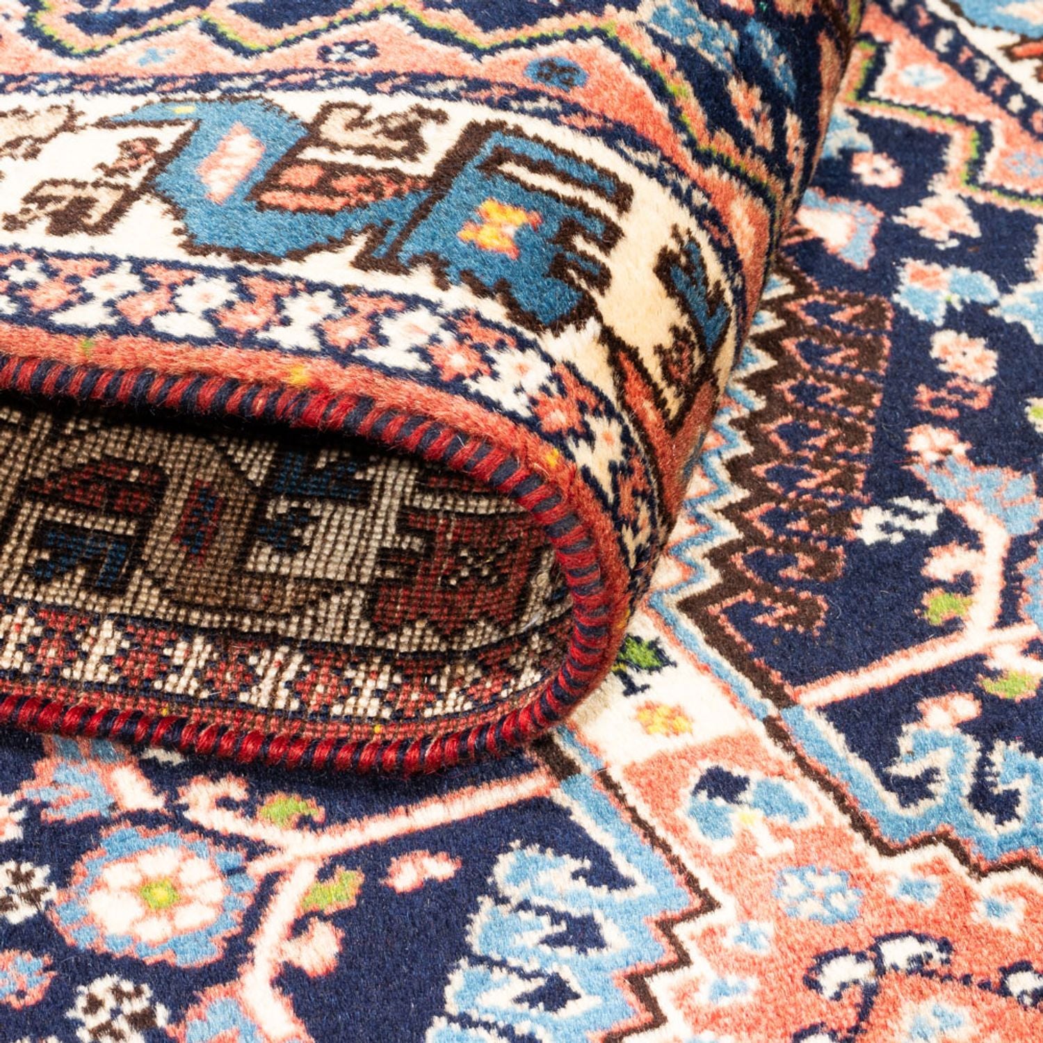 Alfombra de pasillo Alfombra persa - Nómada - 187 x 60 cm - azul oscuro
