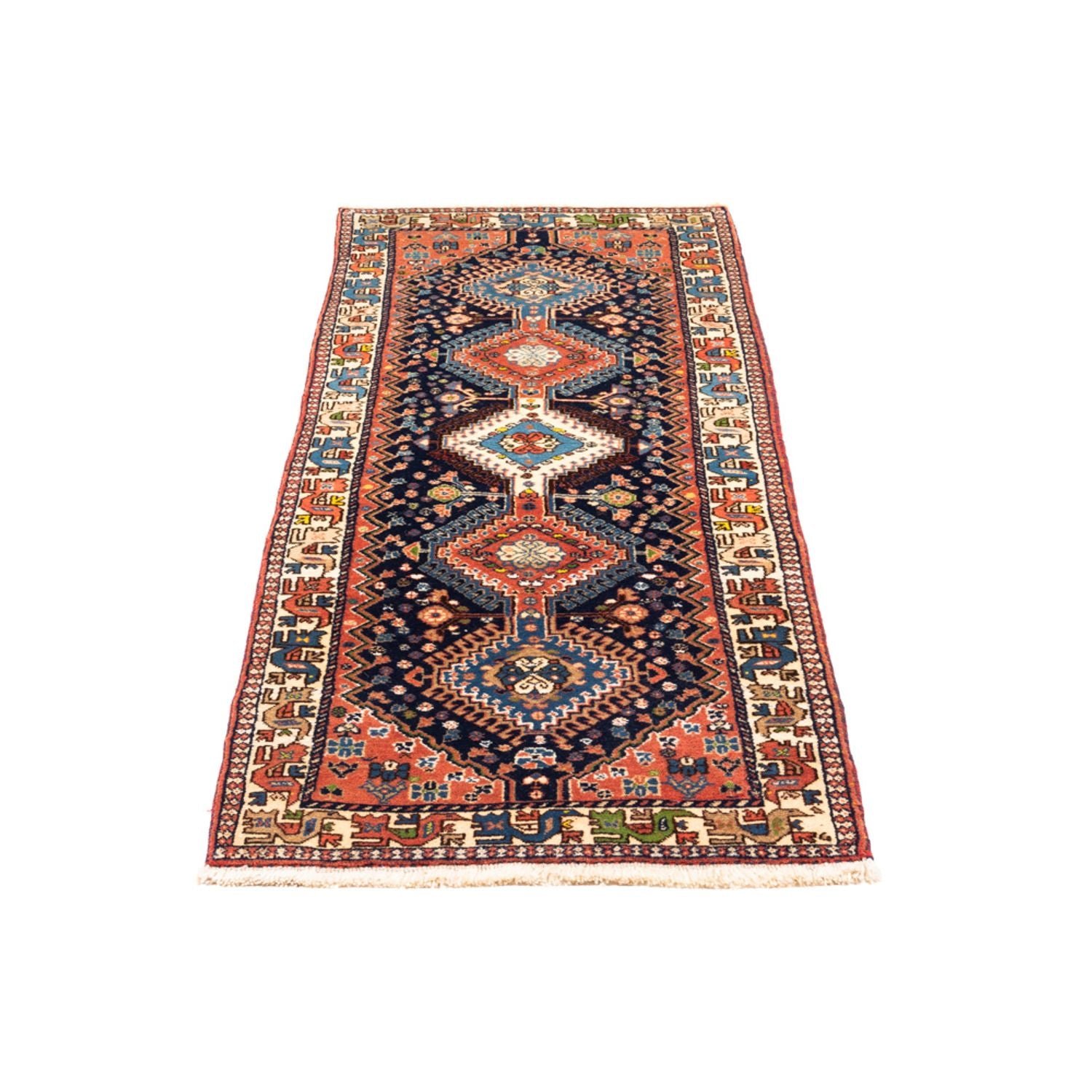 Alfombra de pasillo Alfombra persa - Nómada - 187 x 60 cm - azul oscuro
