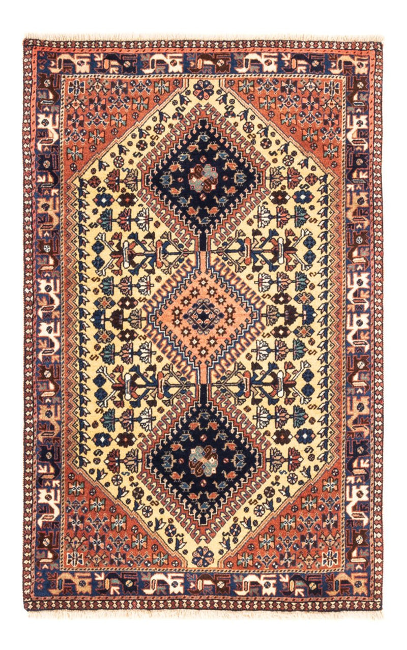 Alfombra persa - Nómada - 140 x 74 cm - crema