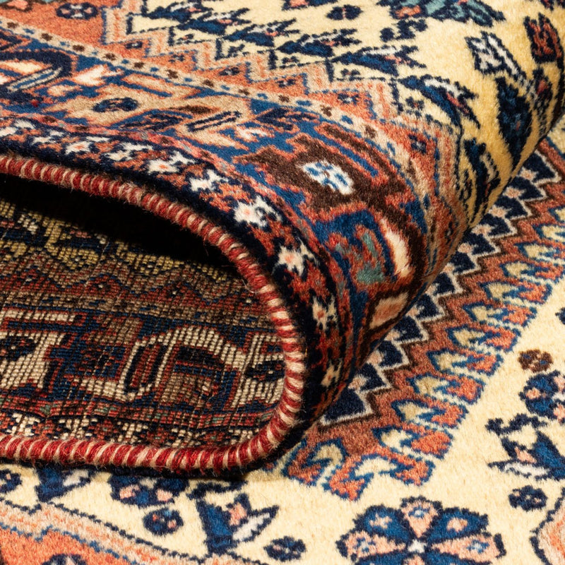 Alfombra persa - Nómada - 140 x 74 cm - crema