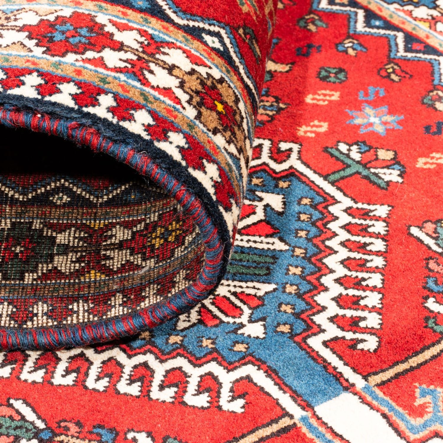 Alfombra de pasillo Alfombra persa - Nómada - 195 x 80 cm - rojo