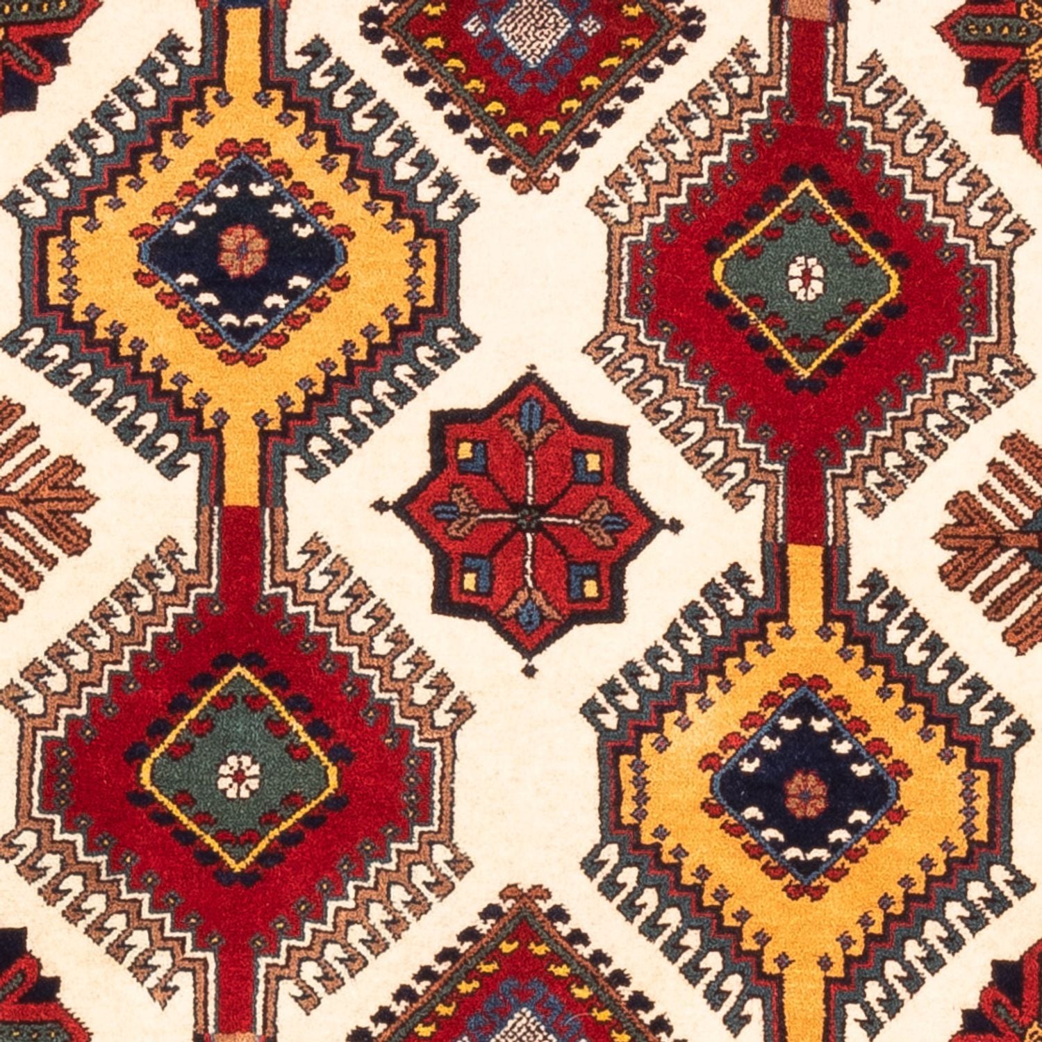 Alfombra de pasillo Alfombra persa - Nómada - 184 x 80 cm - crema