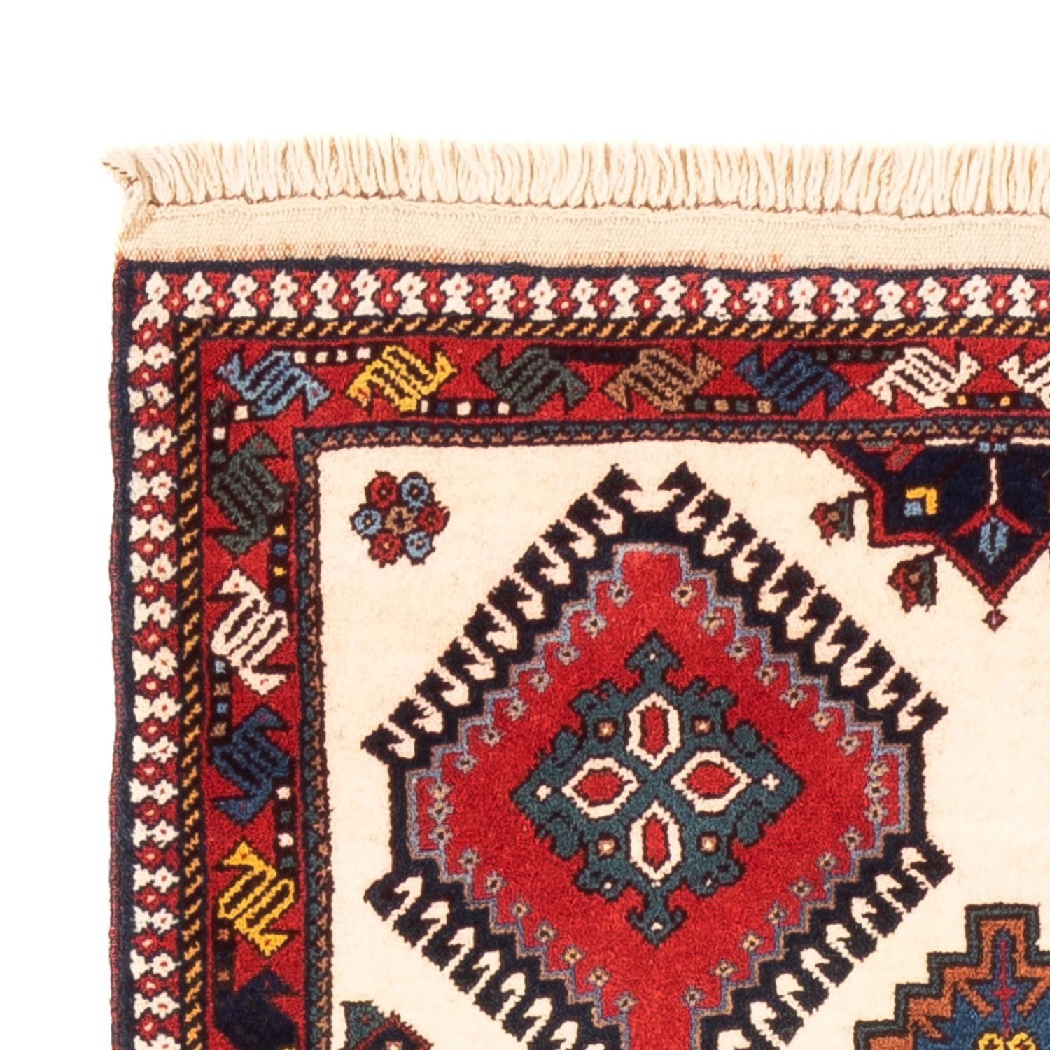 Alfombra de pasillo Alfombra persa - Nómada - 184 x 80 cm - crema
