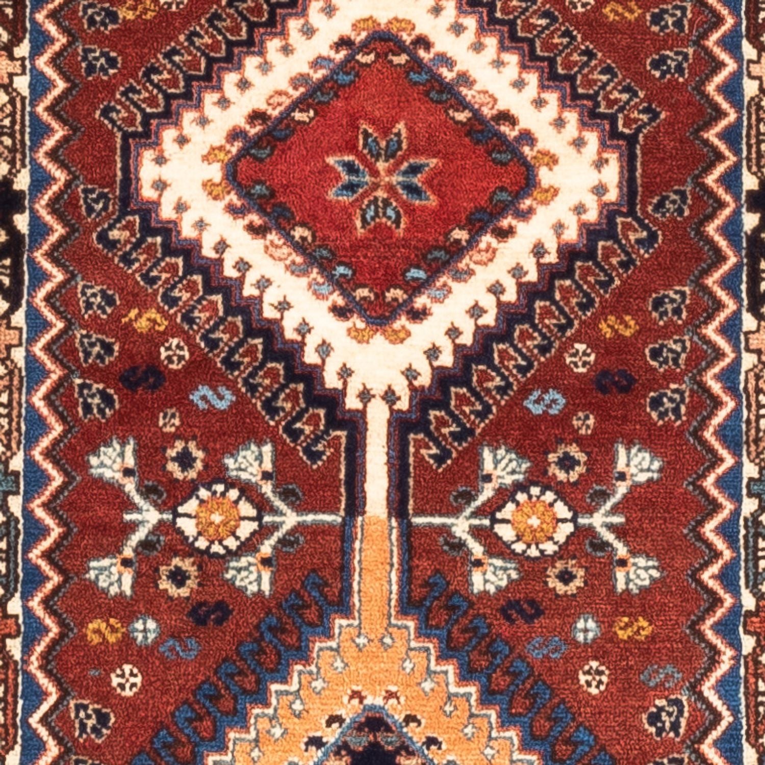 Alfombra de pasillo Alfombra persa - Nómada - 194 x 60 cm - rojo