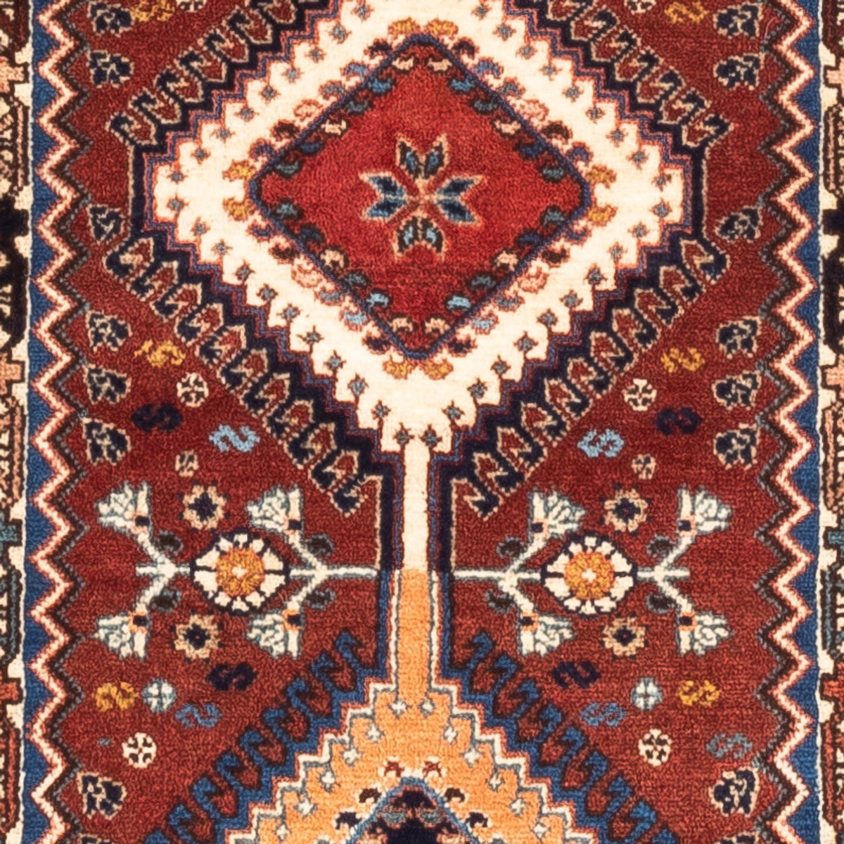 Alfombra de pasillo Alfombra persa - Nómada - 194 x 60 cm - rojo