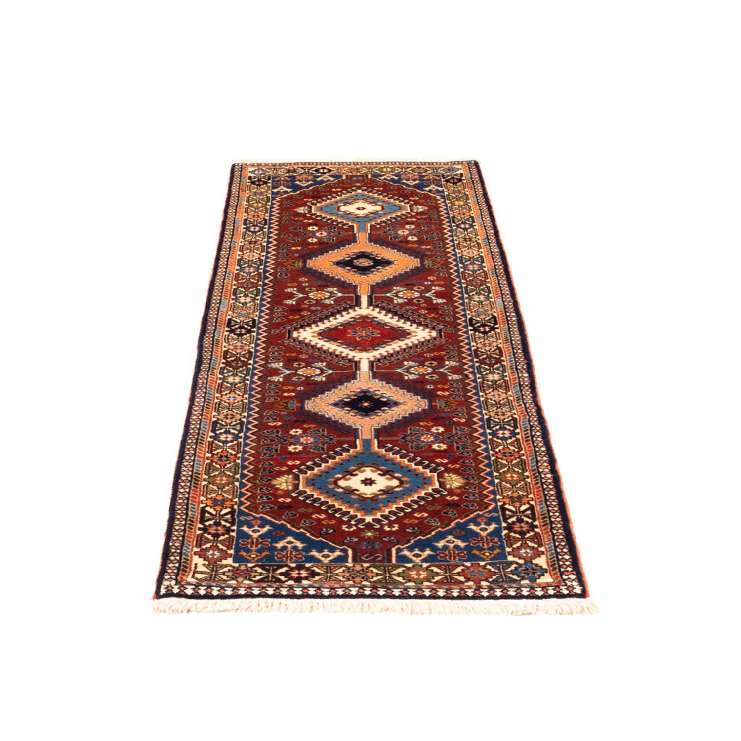 Alfombra de pasillo Alfombra persa - Nómada - 194 x 60 cm - rojo