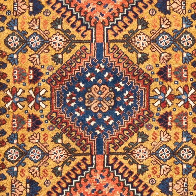 Alfombra persa - Nómada - 130 x 80 cm - amarillo