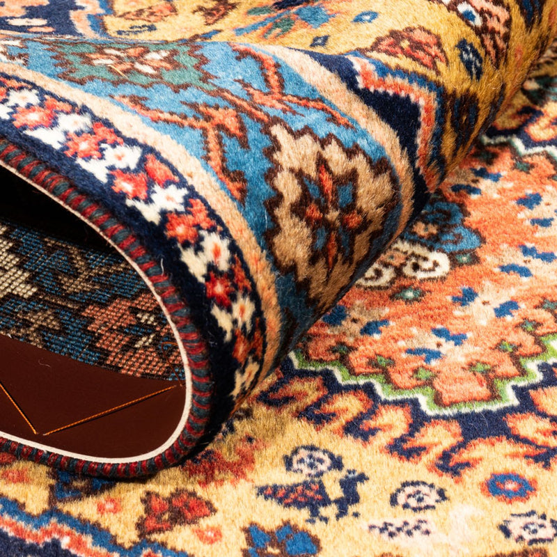 Alfombra persa - Nómada - 130 x 80 cm - amarillo