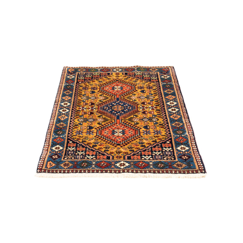 Alfombra persa - Nómada - 130 x 80 cm - amarillo