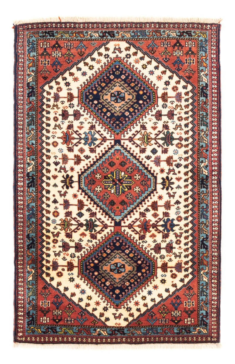 Alfombra persa - Nómada - 130 x 82 cm - crema