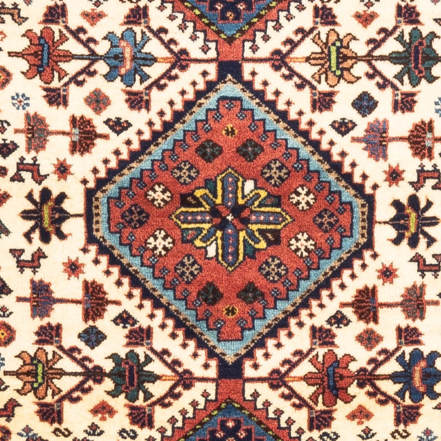 Alfombra persa - Nómada - 130 x 82 cm - crema