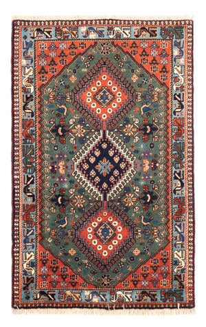 Alfombra persa - Nómada - 130 x 80 cm - verde