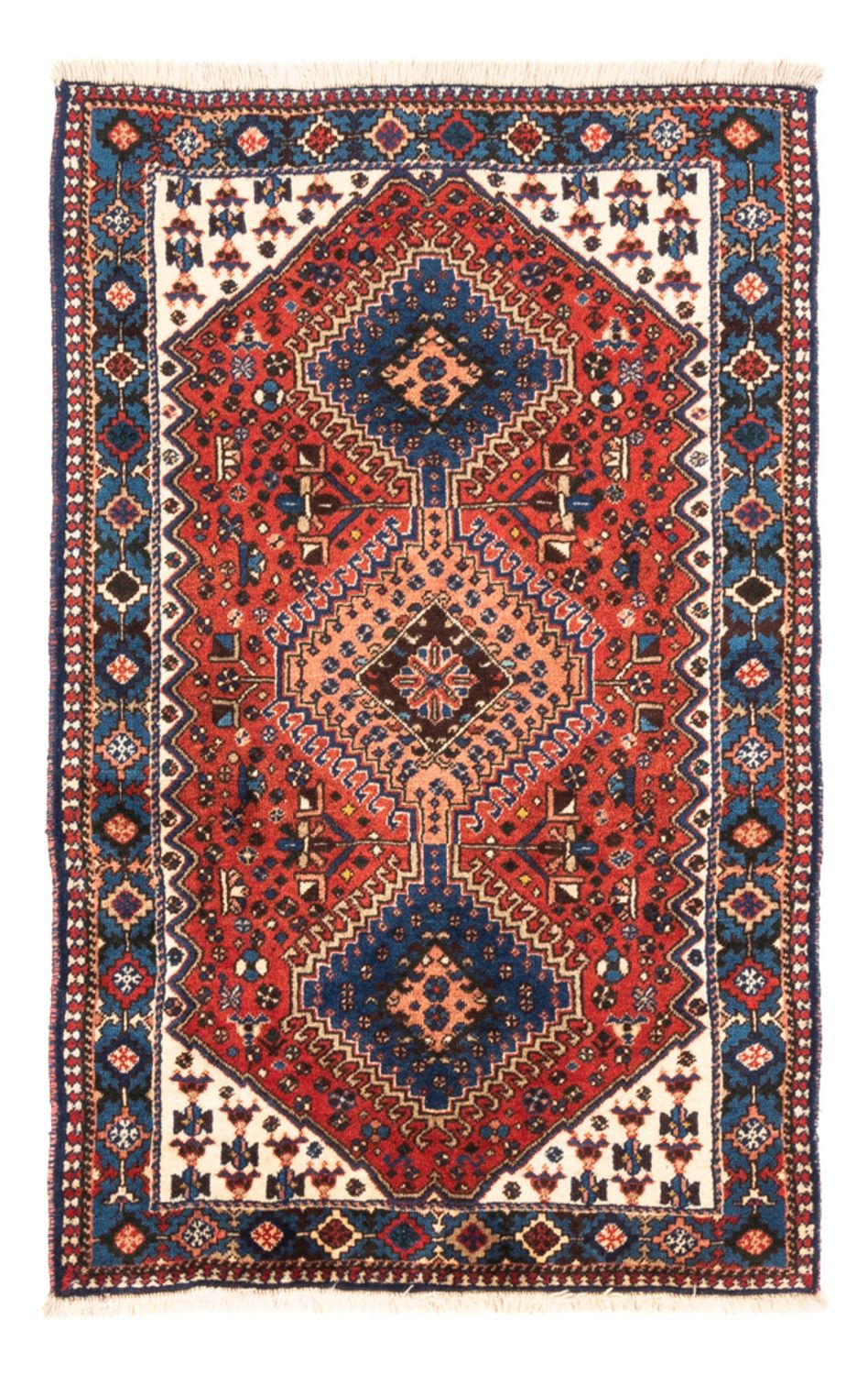 Alfombra persa - Nómada - 123 x 81 cm - rojo