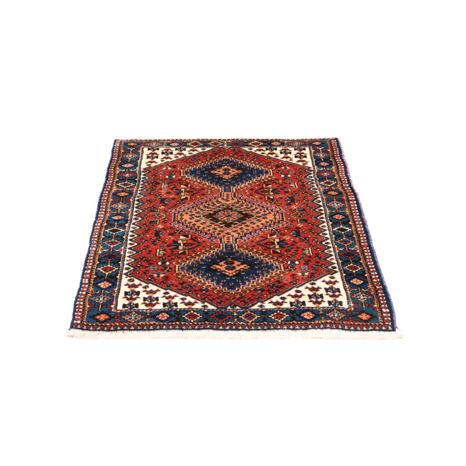 Alfombra persa - Nómada - 123 x 81 cm - rojo