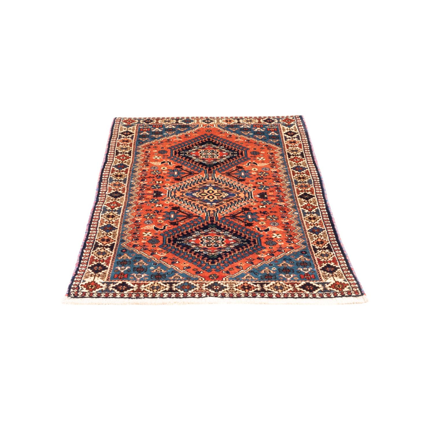 Alfombra persa - Nómada - 125 x 81 cm - rojo