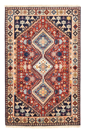 Alfombra persa - Nómada - 131 x 86 cm - rojo