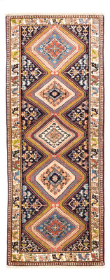 Alfombra de pasillo Alfombra persa - Nómada - 198 x 80 cm - azul oscuro