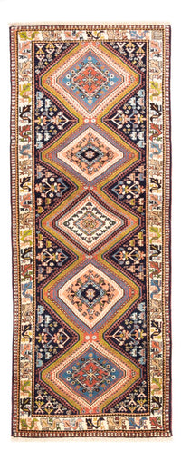 Alfombra de pasillo Alfombra persa - Nómada - 198 x 80 cm - azul oscuro