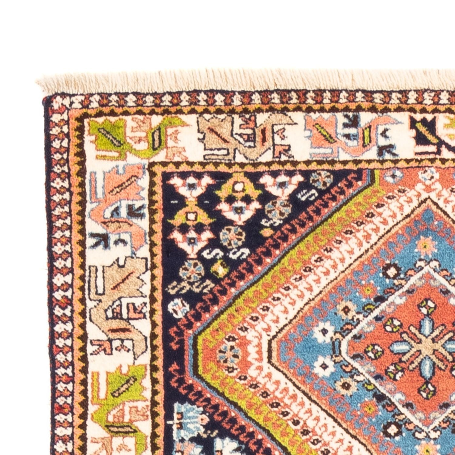 Alfombra de pasillo Alfombra persa - Nómada - 198 x 80 cm - azul oscuro