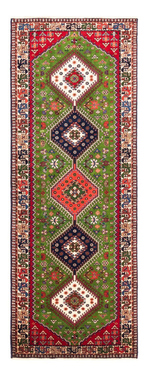 Alfombra de pasillo Alfombra persa - Nómada - 212 x 80 cm - verde