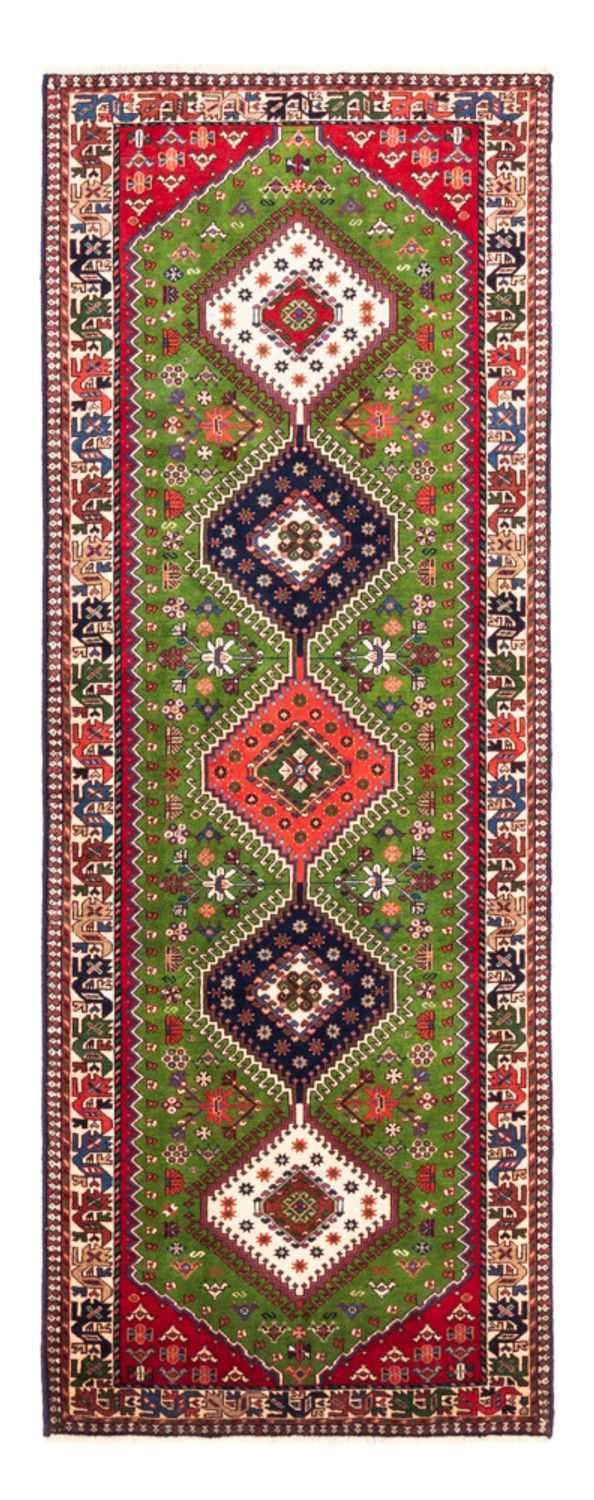 Alfombra de pasillo Alfombra persa - Nómada - 212 x 80 cm - verde
