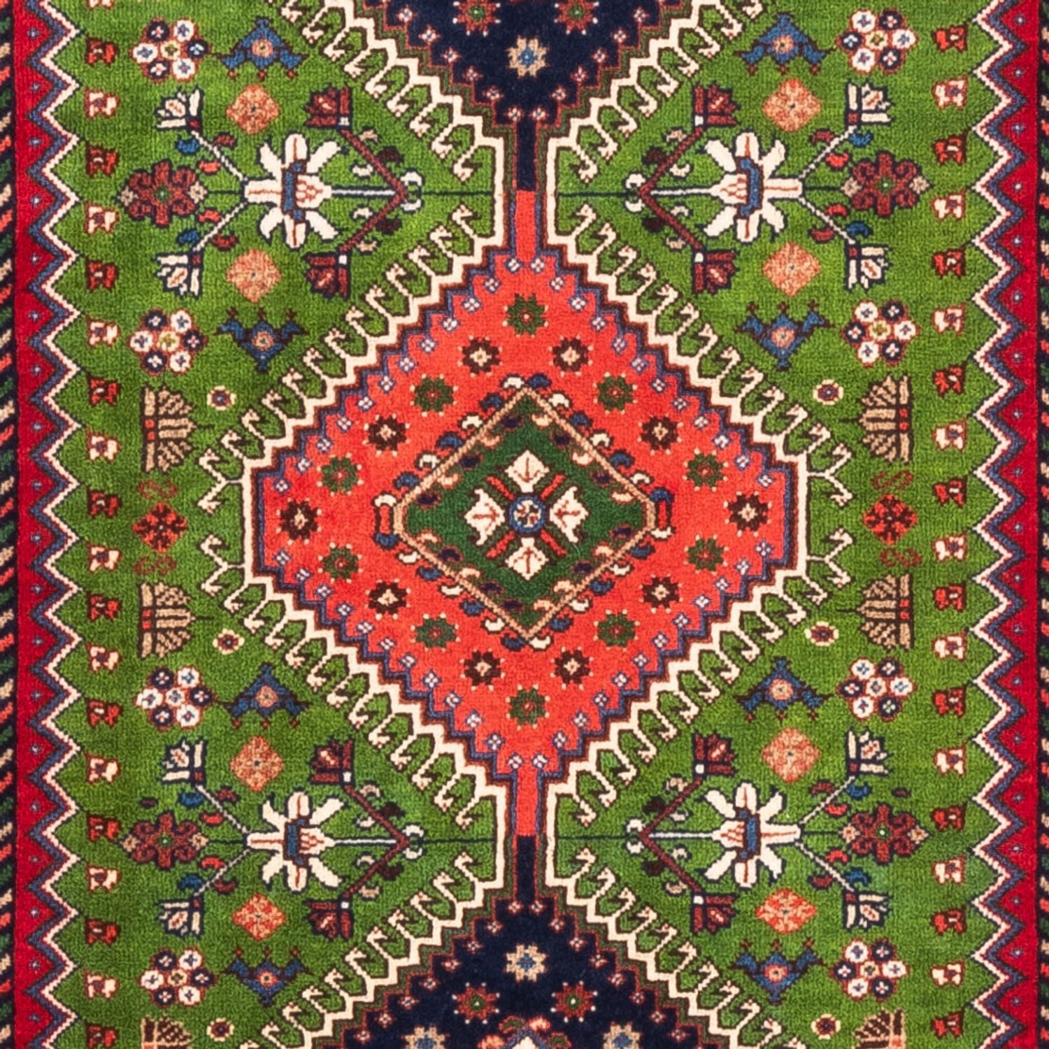 Alfombra de pasillo Alfombra persa - Nómada - 212 x 80 cm - verde