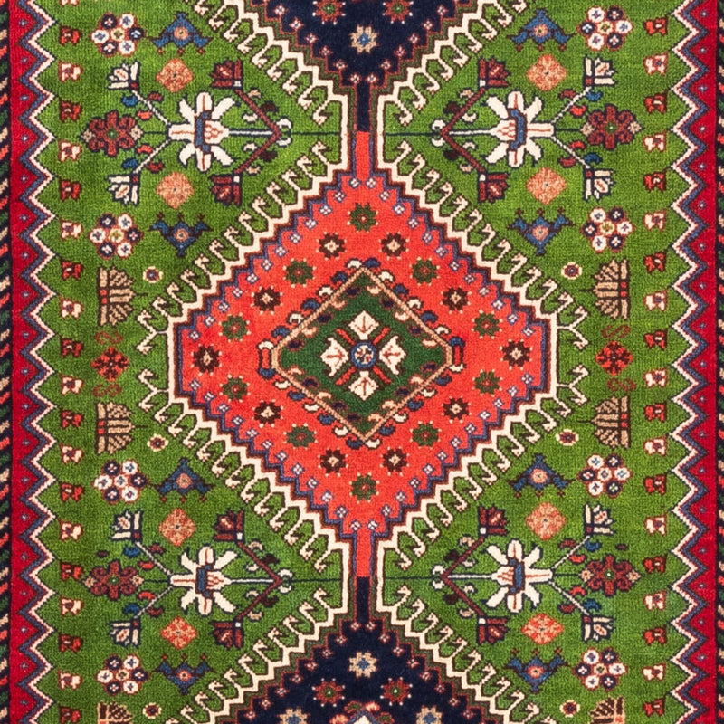 Alfombra de pasillo Alfombra persa - Nómada - 212 x 80 cm - verde