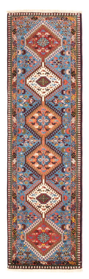 Alfombra de pasillo Alfombra persa - Nómada - 200 x 60 cm - azul claro