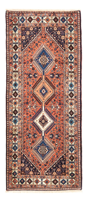 Alfombra de pasillo Alfombra persa - Nómada - 190 x 80 cm - rojo