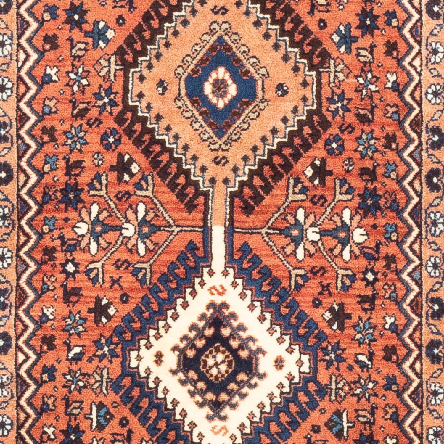Alfombra de pasillo Alfombra persa - Nómada - 190 x 80 cm - rojo