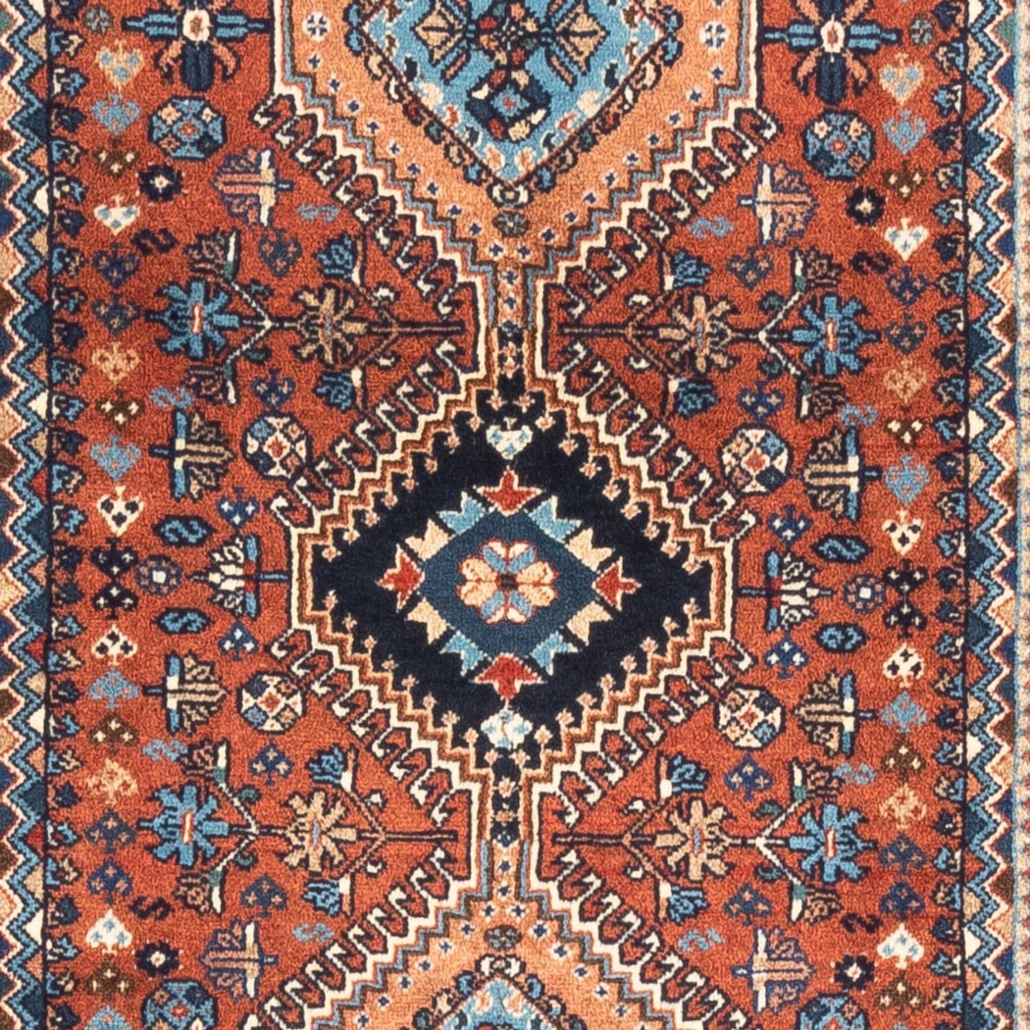 Alfombra de pasillo Alfombra persa - Nómada - 205 x 83 cm - rojo