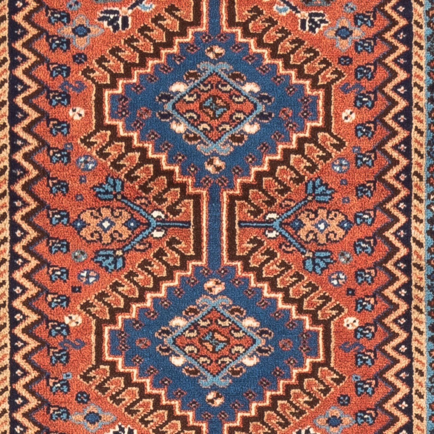 Alfombra de pasillo Alfombra persa - Nómada - 195 x 60 cm - rojo