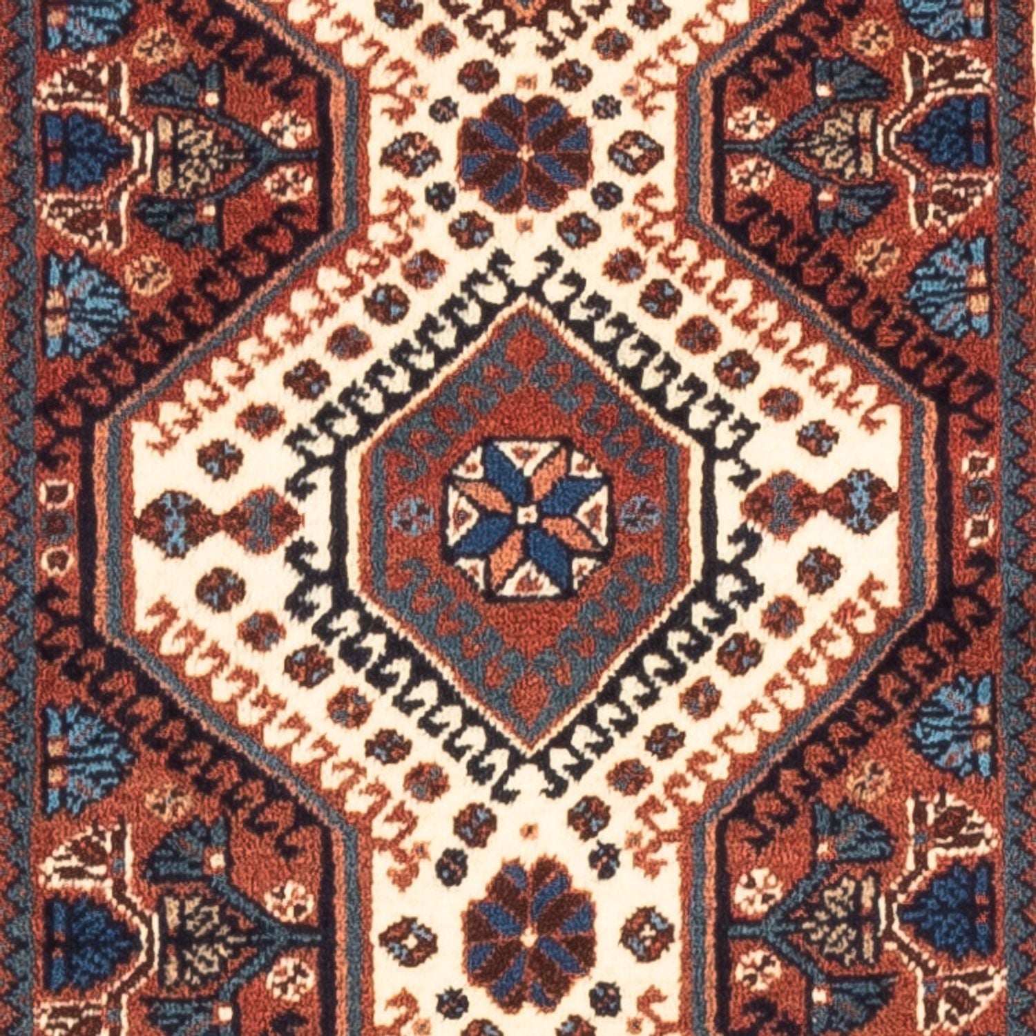 Alfombra de pasillo Alfombra persa - Nómada - 190 x 85 cm - crema