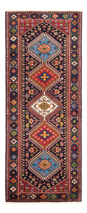 Alfombra de pasillo Alfombra persa - Nómada - 190 x 80 cm - azul oscuro