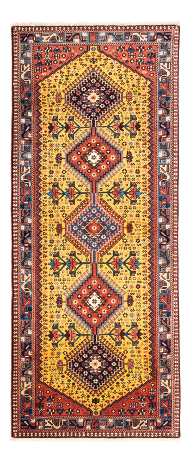Alfombra de pasillo Alfombra persa - Nómada - 195 x 83 cm - amarillo