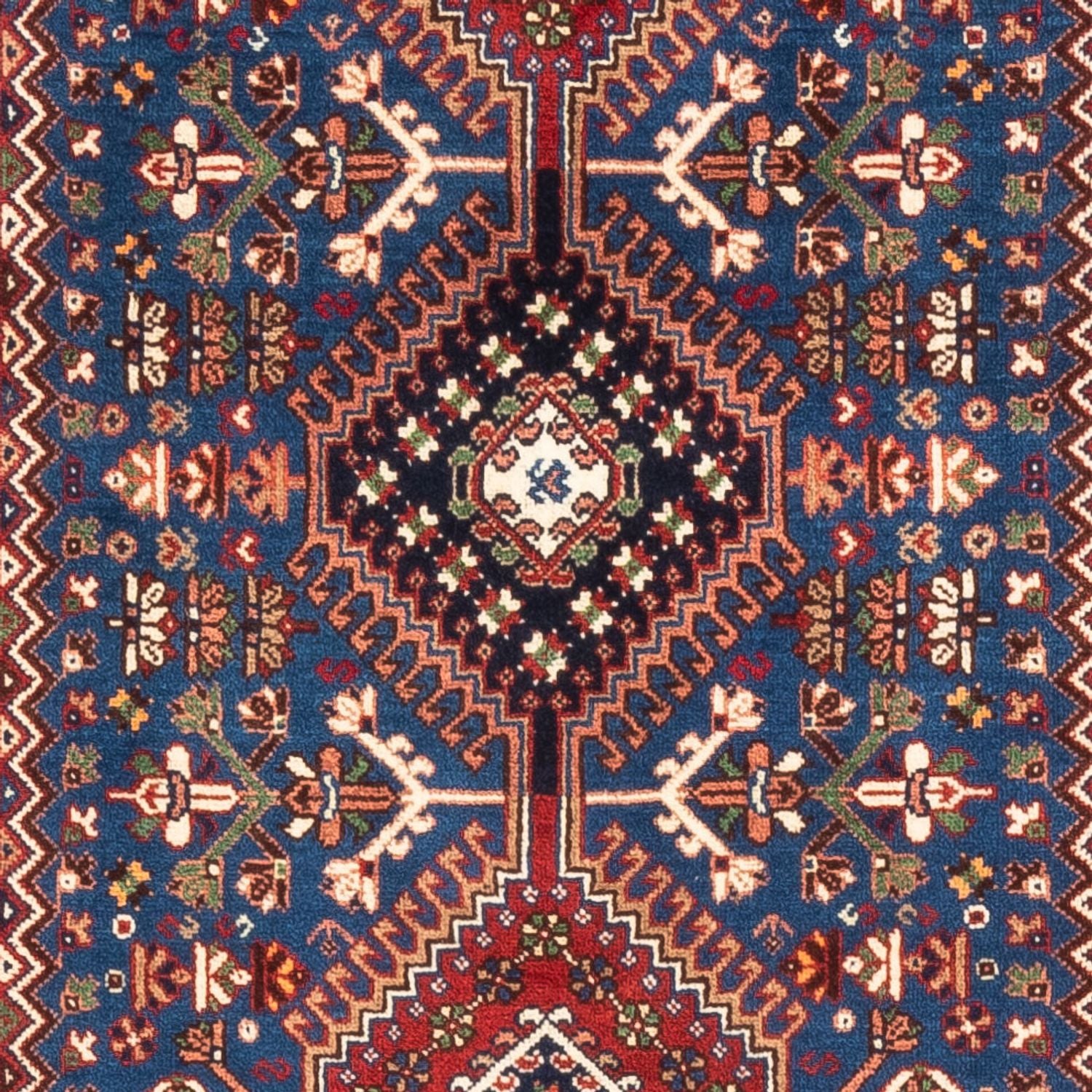 Alfombra de pasillo Alfombra persa - Nómada - 196 x 80 cm - azul