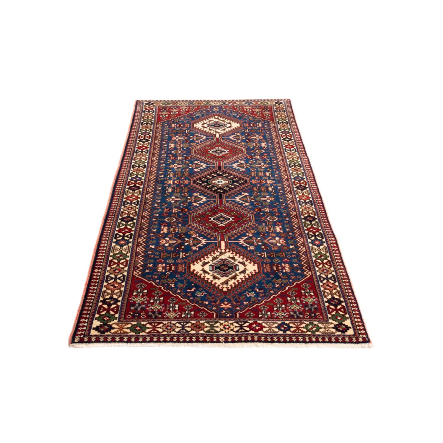 Alfombra de pasillo Alfombra persa - Nómada - 196 x 80 cm - azul
