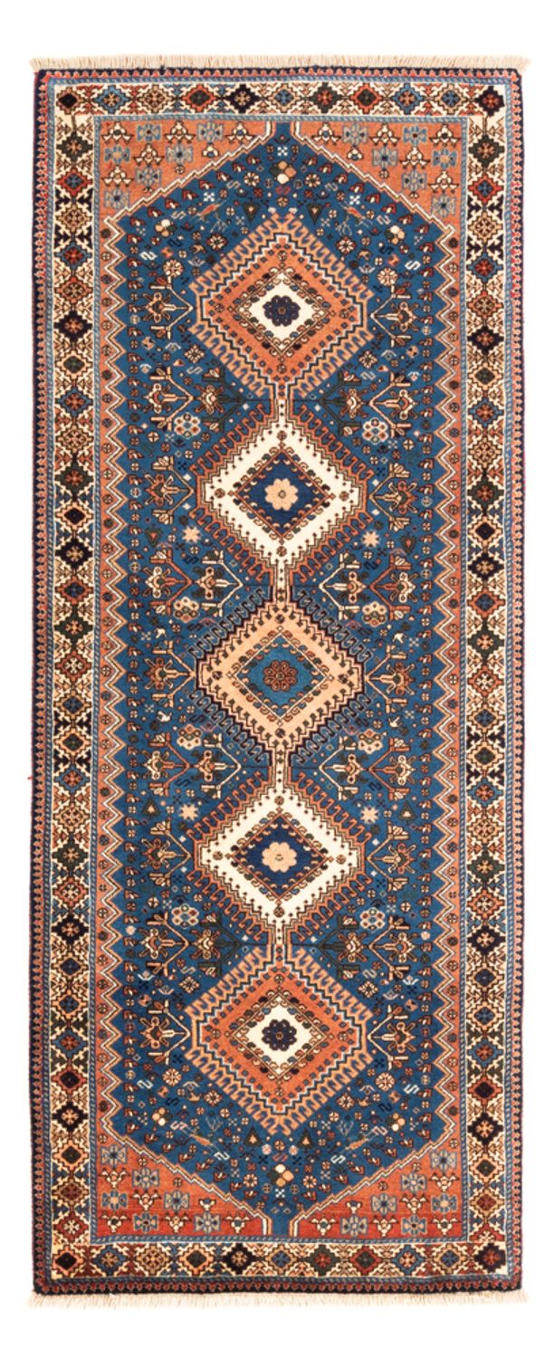 Alfombra de pasillo Alfombra persa - Nómada - 200 x 84 cm - azul