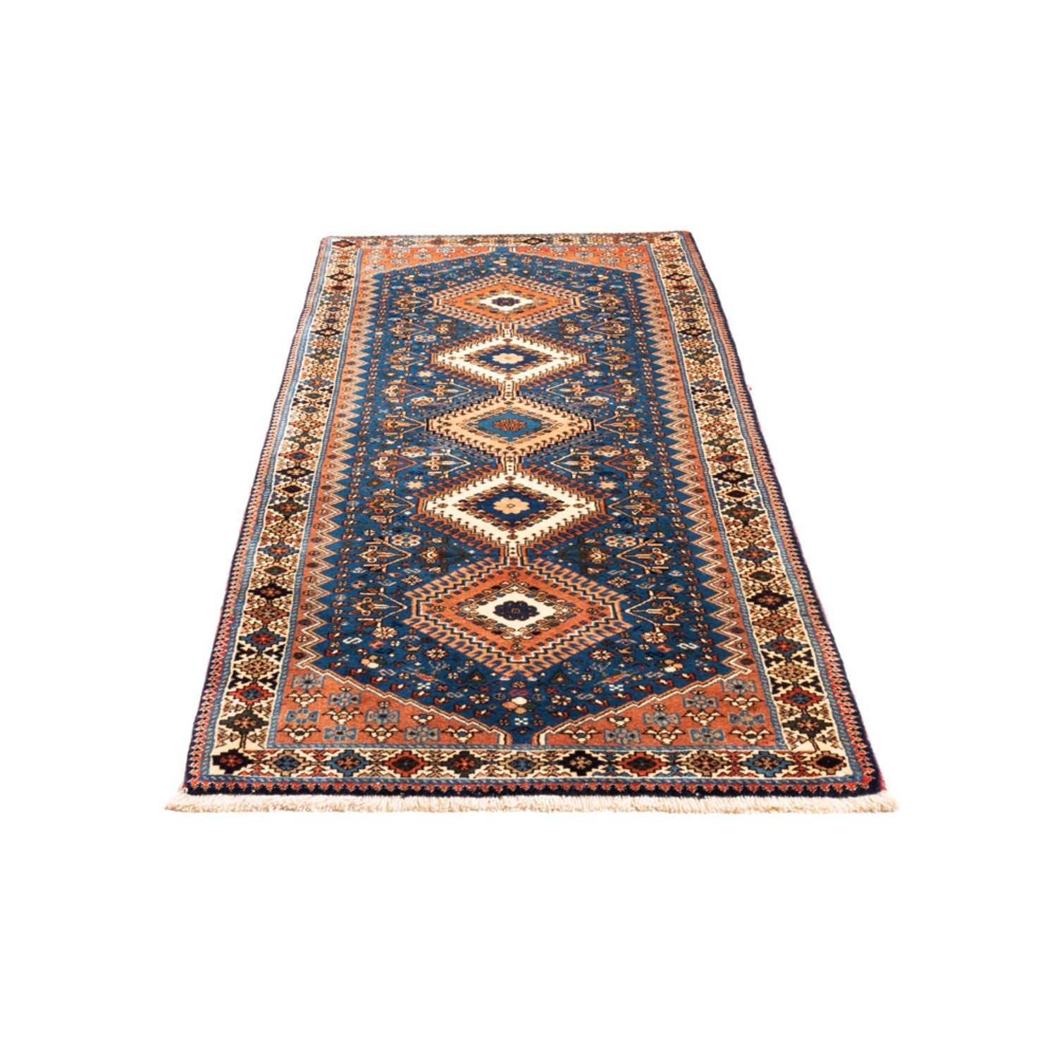 Alfombra de pasillo Alfombra persa - Nómada - 200 x 84 cm - azul