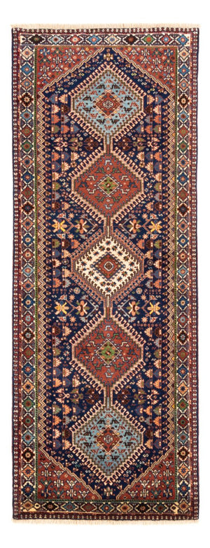 Alfombra de pasillo Alfombra persa - Nómada - 204 x 80 cm - azul oscuro