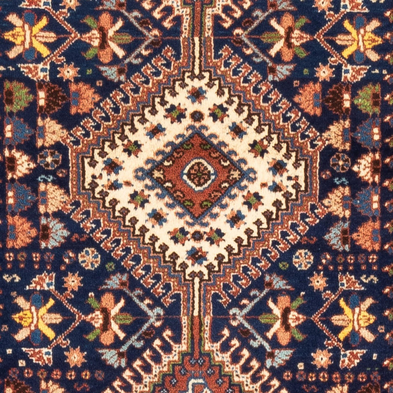 Alfombra de pasillo Alfombra persa - Nómada - 204 x 80 cm - azul oscuro
