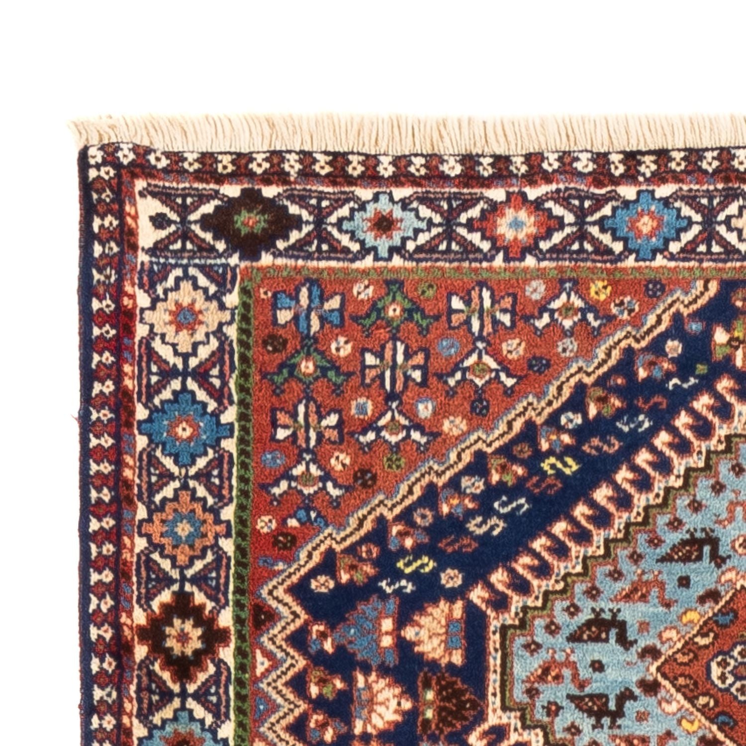 Alfombra de pasillo Alfombra persa - Nómada - 204 x 80 cm - azul oscuro