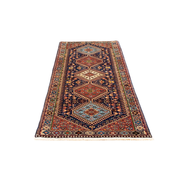 Alfombra de pasillo Alfombra persa - Nómada - 204 x 80 cm - azul oscuro