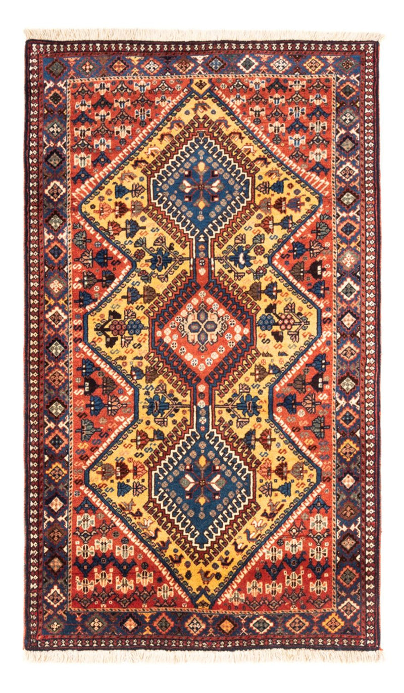 Alfombra persa - Nómada - 148 x 85 cm - amarillo