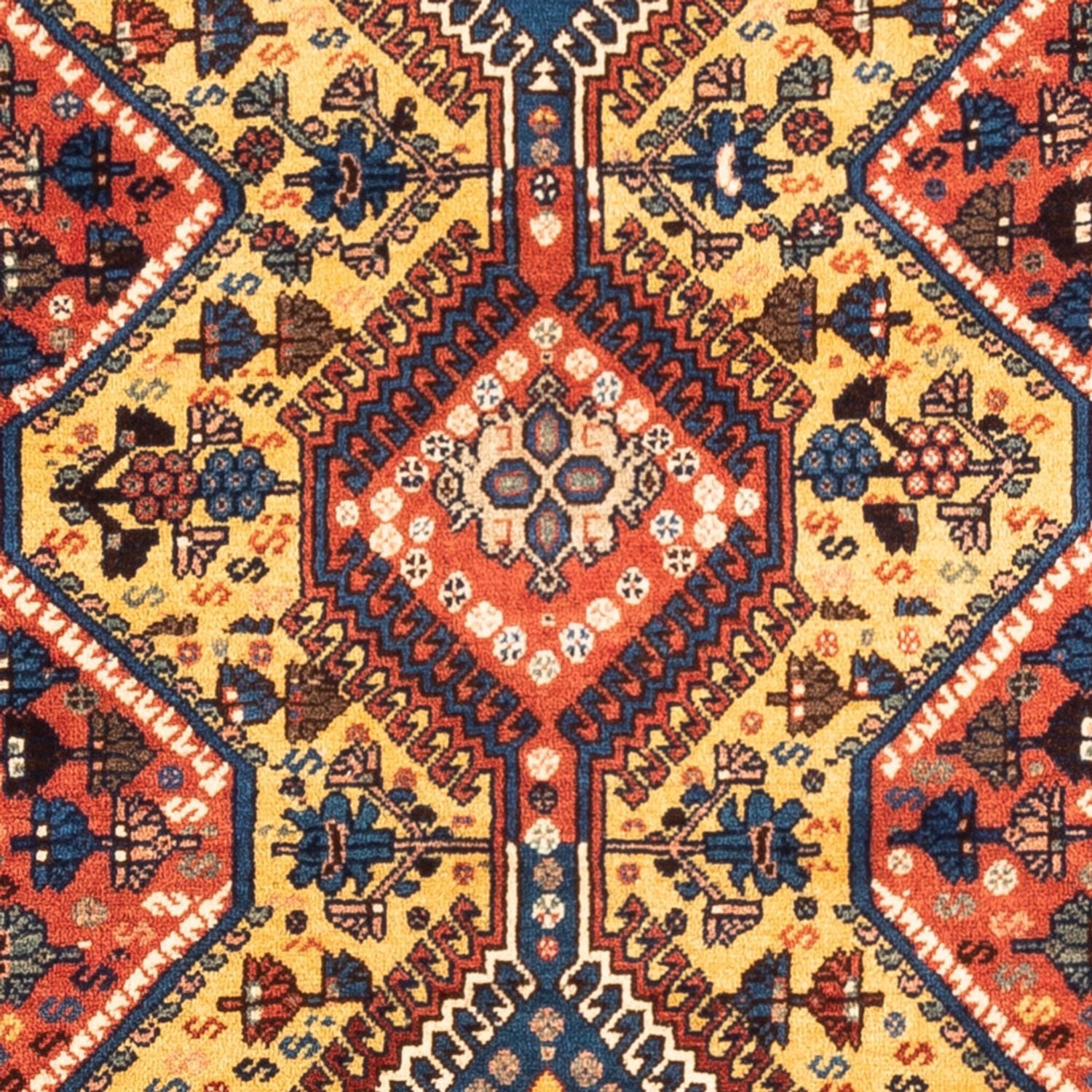 Alfombra persa - Nómada - 148 x 85 cm - amarillo