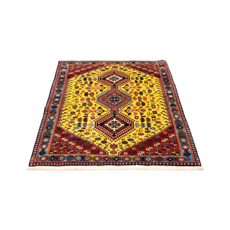 Alfombra persa - Nómada - 128 x 82 cm - amarillo